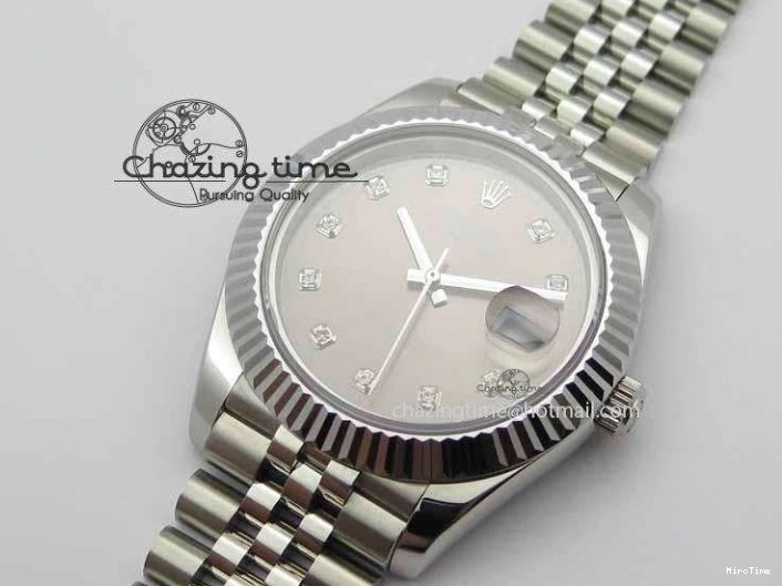 MiroTime 0326 DateJust II 41mm BP Maker Best Edition Gray Diamonds Dial On New Version Jubilee Bracelet A Breathable 3626